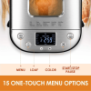 PSMBF003a Gluten free toaster 15in1 automatic toaster 2.8 inch LED 15h timer 2 lbs 1.5 lb 1 lb American bread, Italian French bread, whole wheat bread