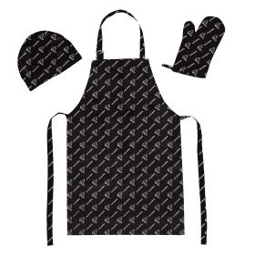 Falcons 3PC Set - Apron; Mitt; Hat
