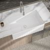 33-inch Undermount Single Bowl Rectangular Porcelain Ceramic Apron Front Farmhouse Kitchen Sink