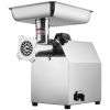 VEVOR Electric Meat Grinder, 396 Lb/H Capacity, 1100W (4600W MAX) Industrial Meat Mincer with 2 Blade, 3 Grinding Plates, Sausage Tubes 304 Stainless