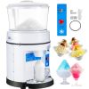VEVOR 110V Commercial Ice Shaver Crusher 1100LBS/H with 17.6 LBS Hopper, 350W Tabletop Electric Snow Cone Maker 320 RPM Rotate Speed Perfect For Parti