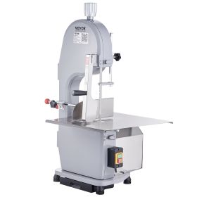 VEVOR Commercial Electric Meat Bandsaw, 1100W Stainless Steel Countertop Bone Sawing Machine, Workbeach 19.3" x 15", 0.16-7.9 Inch Cutting Thickness,