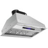 VEVOR Insert Range Hood, 900CFM 4-Speed, 30 Inch Stainless Steel Built-in Kitchen Vent with Touch & Remote Control LED Lights Baffle Filters, Ducted/D