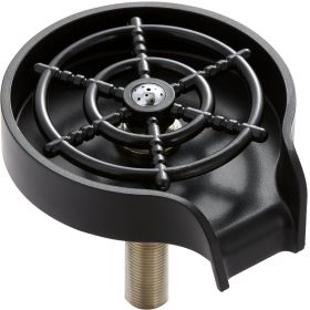 VEVOR Glass Rinser, 10 Powerful Spraying Jets 360° Rotating Cup Rinser for Sink, Wearproof ABS Kitchen Sink Faucet Cup Washer & ABS Cup Holder for Bab