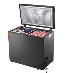 VEVOR Chest Freezer, 10 Cu.ft / 283 L Compact Deep Freezer, Free Standing Top Open Door Compact Freezers with 2 Removable Baskets & Adjustable Thermos