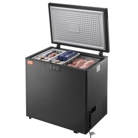 VEVOR Chest Freezer, 7 Cu.ft / 198 L Compact Deep Freezer, Free Standing Top Open Door Compact Freezers with 2 Removable Baskets & Adjustable Thermost