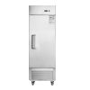 27"W Commercial Freezer Single Solid Door Stainless Steel Reach-in Freezer 18.68 Cu.ft. Upright Fan Cooling Freezer for Restaurant, Bar, Shop, Home, G