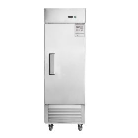 27"W Commercial Freezer Single Solid Door Stainless Steel Reach-in Freezer 18.68 Cu.ft. Upright Fan Cooling Freezer for Restaurant, Bar, Shop, Home, G