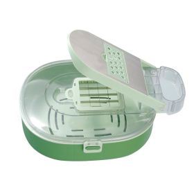 Oval-Shaped Vegetable Cutter - Ergonomic Kitchen Tool for Precise Slicing, Safe & Comfortable Grip, Durable Stainless Steel Blade - Perfect for Carrot