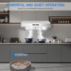 Under Cabinet Range Hood 30 inch, Kitchen Hood 600 CFM Stainless Steel with Touch Control,3 Speed Exhaust Fan,Time Setting, Dishwasher Safe Baffle Fil