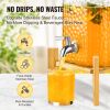 VEVOR Beverage Dispenser, 1.5 Gallon Drink Dispensers for Parties,2PC,Glass Juice Dispenser with Stand, Stainless Steel Spigot, Iced Tea Lemonade Juic