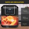 Air Fryer, 1700W 6.9 Quart Air Fryers Oven with Digital Display, 360° Air Circulation, Adjustable Temperature, Timer and Nonstick Basket for Oil Less