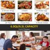 Air Fryer, 1700W 6.9 Quart Air Fryers Oven with Digital Display, 360° Air Circulation, Adjustable Temperature, Timer and Nonstick Basket for Oil Less