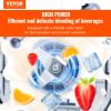 VEVOR Professional Blender with Shield, Commercial Countertop Blenders, 68 oz Jar Blender Combo, Stainless Steel 9 Speed & 5 Functions Blender, for Sh