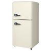 3.5Cu.Ft Compact Refrigerator Mini Fridge with Freezer, Small Refrigerator with 2 Door, 7 Level Thermostat Removable Shelves for Kitchen, Dorm, Apartm