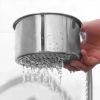 JS Swan Stainless Steel Drain Basket for Kitchen Sink – Sink Drain Strainer Basket, Swan Sink Strainer, Stainless Steel Draining Basket for Sink, Kitc