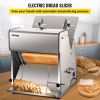 VEVOR Commercial Toast Bread Slicer, 12mm Thickness Electric Bread Cutting Machine, 31PCS Commercial Bakery Bread Slicer, 110V Toast Cutter Cutting Ma