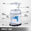 VEVOR 110V Commercial Ice Shaver Crusher 1100LBS/H with 17.6 LBS Hopper, 350W Tabletop Electric Snow Cone Maker 320 RPM Rotate Speed Perfect For Parti