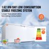 VEVOR Chest Freezer, 17.2 Cu.ft / 488 L Large Deep Freezer & 4 Removable Baskets, Freestanding Top Open Door Commercial Chest Freezers with Locking Li