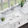 Farmhouse/Apron Front White Ceramic Double bowl Kitchen Sink