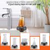 VEVOR Glass Rinser, 10 Powerful Spraying Jets 360° Rotating Cup Rinser for Sink, Wearproof ABS Kitchen Sink Faucet Cup Washer & ABS Cup Holder for Bab