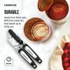 Professional Can Opener with Built in Bottle Opener in Black