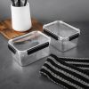 2 Pack of 7 Cup Food Storage Containers, Clear
