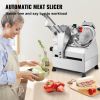 VEVOR Automatic Meat Slicer, 540W Deli Slicer, 2 PCS 10" Stainless Steel Removable Blade, 0-15mm Adjustable Thickness, Child Lock Protection, Food Sli