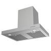 Wall Mount Range Hood 30 Inch 900CFM Vent Hood T Shape with Stainless Steel Stove Hood Split Type Permanent Grease Baffle Filter, Chimney Style Kitche