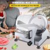 VEVOR 240W Commercial Meat Slicer, Electric Deli Food Slicer, 10" Carbon Steel Blade Electric Food Slicer, 350-400RPM Meat Slicer, 0 - 0.47 inch Thick