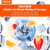 VEVOR Professional Blender, Commercial Countertop Blenders, 68 oz Jar Blender Combo, Stainless Steel 3 Functions Blender, for Frozen Drinks, Shakes, S