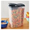 Clear Plastics Cereal Dispenser with Lid, 32-Cups, 9.75" x 5.38" x 13.5"