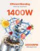 85 oz 1400W Blender for Smoothies Food Processing Blender for Kitchen