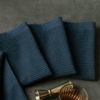 4-Pack Cotton Bar Mop Kitchen Towels – Navy, Ultra-Absorbent, Machine Washable, 16"x18"