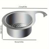 JS Swan Stainless Steel Drain Basket for Kitchen Sink – Sink Drain Strainer Basket, Swan Sink Strainer, Stainless Steel Draining Basket for Sink, Kitc