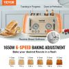 VEVOR Brushed Stainless Steel Toaster, 4 Slice, 1650W 1.5'' Extra Wide Slots Toaster with Removable Crumb Tray 5 Browning Levels, Cancel Defrost and B