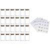 High Borosilicate Glass Spice Jar with Label and Bamboo Lid (24 x 8 Ounces), Spice Container with 72 Printed Labels and 20 Handwritten Labels, Empty S