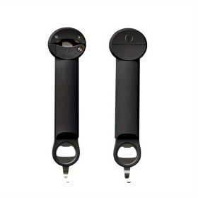 1pc, Jar Opener, Adjustable Bottle Opener For Weak Hands, Non-Slip Can Opener, Fridge Magnet For Senior Arthritis Fits 0.98-3.74inch Lids, Kitchen Acc (Color: Black)