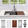 Factory Directly 30 inch or 32 inch  Multi-functional OEM Handmade SUS 304 Stainless Steel Undermount Kitchen Sink Workstation