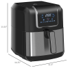W2225141034  6.9qt Air fryer 85% less oil or low fat cooking 1700W electric oven 400F split oil filter 360° air circulation timing and non-stick pan,