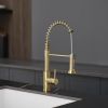 Modern 304 stainless steel pull-out kitchen faucet