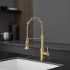 Modern 304 stainless steel pull-out kitchen faucet