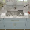 Lordear 18 Gauge Undermount Kitchen Sink Stainless Steel Ledge Workstation Single Bowl Sink