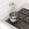 Traditional Wall Mount Stove Swing Arm Folding Pot Filler Kitchen Faucet 2 Handle Double 360° Rotatable Joints