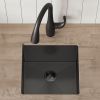 Gloss Black Ceramic Coating with NanoTek Undermount Kitchen Sink;  16 Gauge T-304 Stainless Steel Single Bowl Wet Bar or Prep Sink