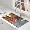 Factory Directly 30 inch or 32 inch  Multi-functional OEM Handmade SUS 304 Stainless Steel Undermount Kitchen Sink Workstation