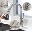 Kitchen Faucet with Pull Down Sprayer,Single Handle Kitchen Faucet Single Hole Kitchen Sink Faucet