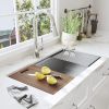 Factory Directly 30 inch or 32 inch  Multi-functional OEM Handmade SUS 304 Stainless Steel Undermount Kitchen Sink Workstation