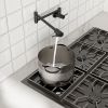 360-Degree Wall Mounted Pot Faucet,Pot Filler Faucet with Dual Swivel
