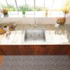 Lordear Undermount Stainless Steel Kitchen Sink Ledge Workstation Deep Single Bowl 16 Gauge Kitchen Sink Basin